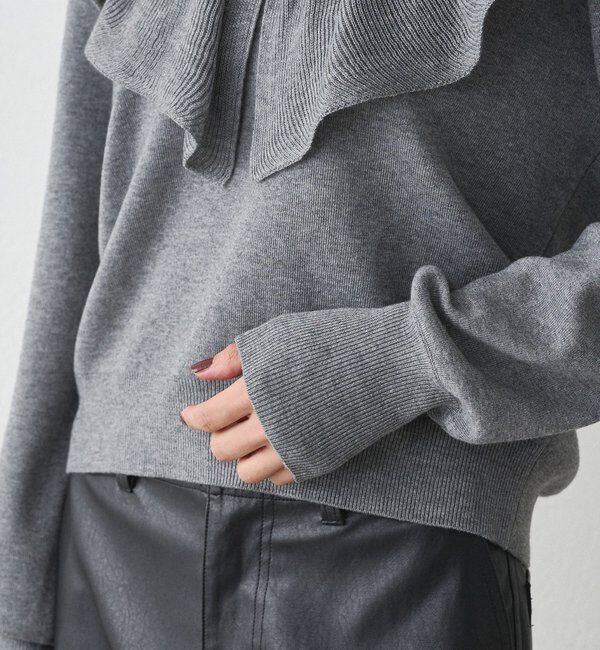  「フリルカラーニット」|ニット・セーター|