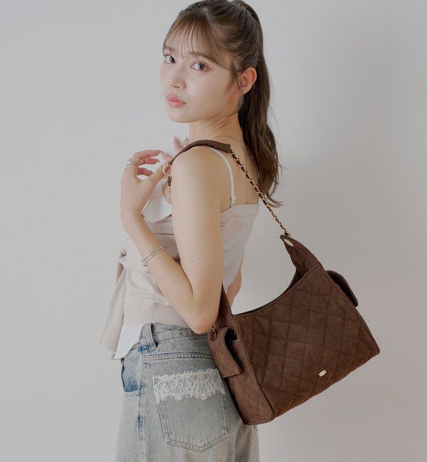  「2wayチェーンショルダーキルティングバッグ」|ショルダー・メッセンジャー|