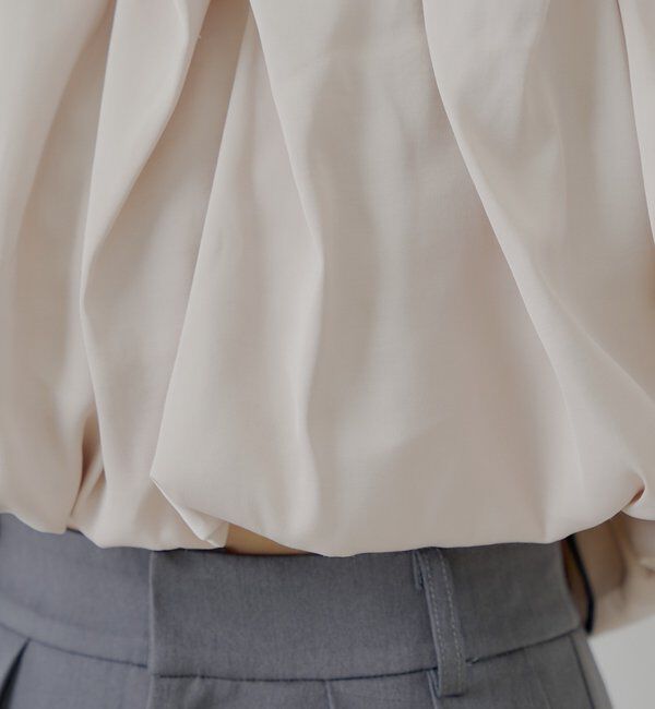  「【SALON by Chico】ギャザーバルーンオフショルブラウス」|シャツ・ブラウス|