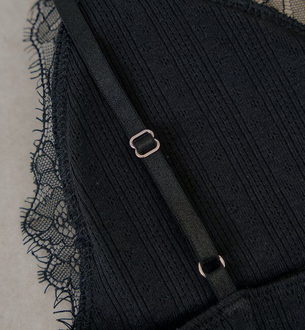  「カップ付レースキャミランジェリー」|キャミソール|