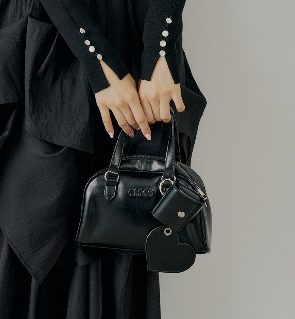  「【REVIVAL/WEB限定】チャーム付ミニボストンバッグ」|ボストンバッグ|