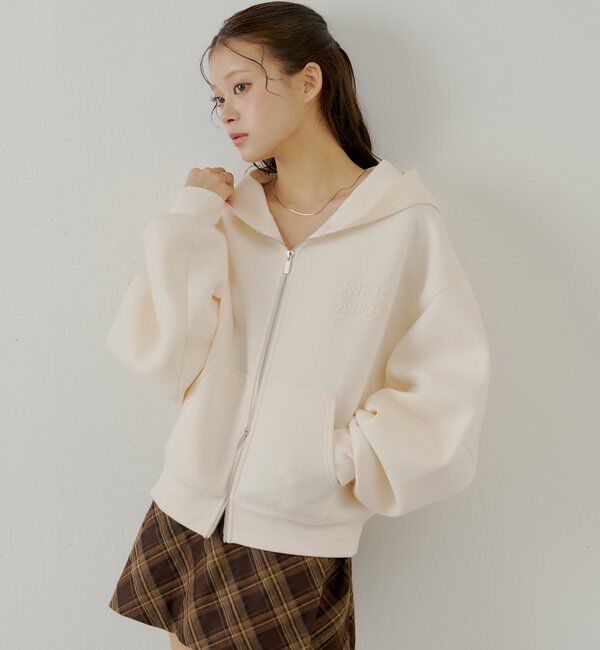  「【セットアップ対応】Wジップボリュームスリーブフードパーカー」|パーカー|