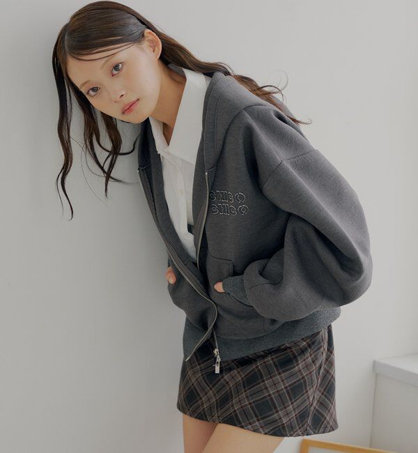  「【セットアップ対応】Wジップボリュームスリーブフードパーカー」|パーカー|