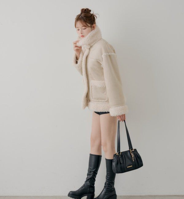  「2wayスタンドムートンルーズジャケット」|その他|