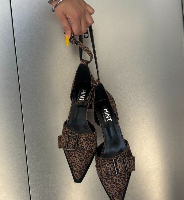  「【HiNT】 BELT STRAP MULE PUMPS」|パンプス|