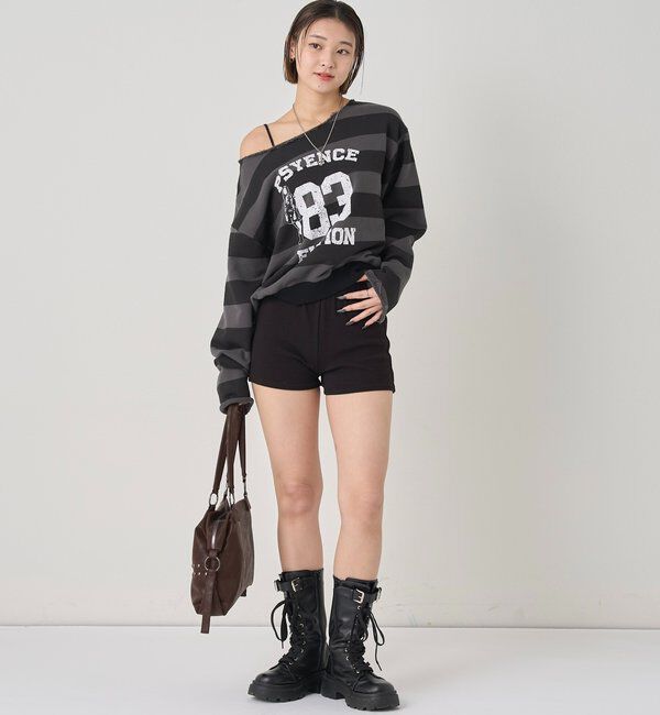  「ELLIOTT NUMBERIHG ONE-SHOULDERSWEATSHIRT」|Tシャツ・カットソー|