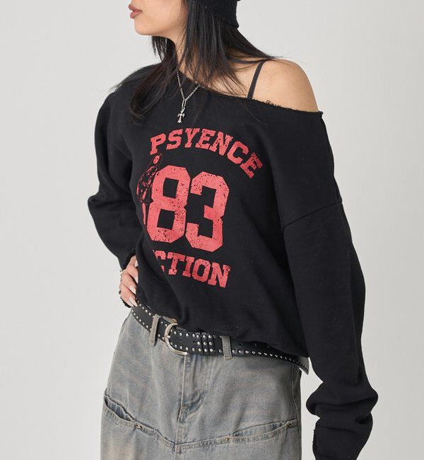  「ELLIOTT NUMBERIHG ONE-SHOULDERSWEATSHIRT」|Tシャツ・カットソー|