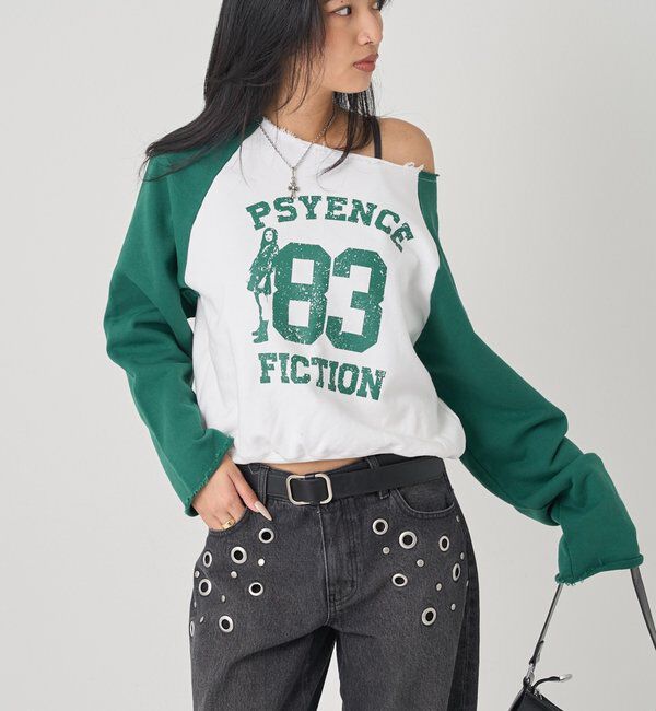  「ELLIOTT NUMBERIHG ONE-SHOULDERSWEATSHIRT」|Tシャツ・カットソー|