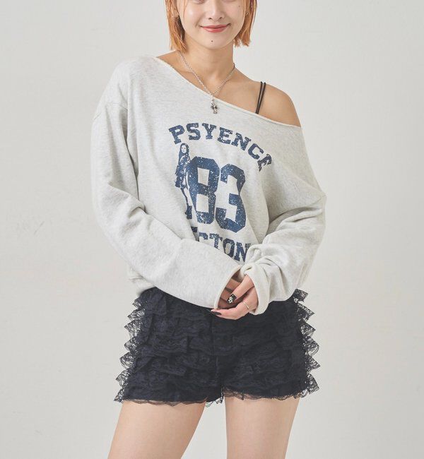  「ELLIOTT NUMBERIHG ONE-SHOULDERSWEATSHIRT」|Tシャツ・カットソー|