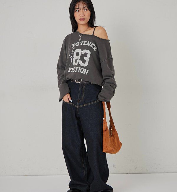 「ELLIOTT NUMBERIHG ONE-SHOULDERSWEATSHIRT」|Tシャツ・カットソー|