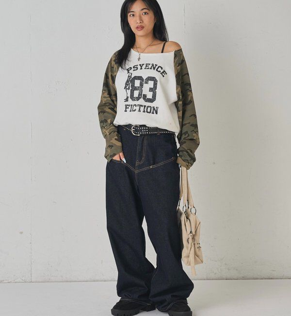  「ELLIOTT NUMBERIHG ONE-SHOULDERSWEATSHIRT」|Tシャツ・カットソー|