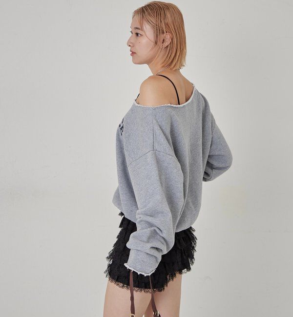  「ELLIOTT NUMBERIHG ONE-SHOULDERSWEATSHIRT」|Tシャツ・カットソー|