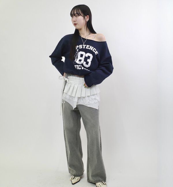  「ELLIOTT NUMBERIHG ONE-SHOULDERSWEATSHIRT」|Tシャツ・カットソー|