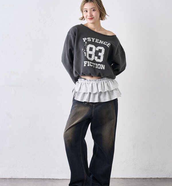  「ELLIOTT NUMBERIHG ONE-SHOULDERSWEATSHIRT」|Tシャツ・カットソー|