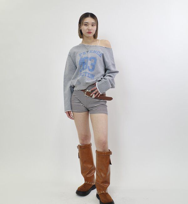  「ELLIOTT NUMBERIHG ONE-SHOULDERSWEATSHIRT」|Tシャツ・カットソー|