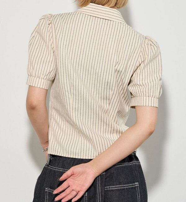  「パフスリーブギャザーブラウス」|シャツ・ブラウス|