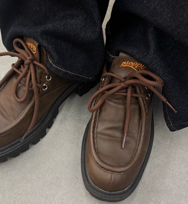  「【SLOPPY】COLOR-BLOCKED PLATFORM LOAFERS」|その他|