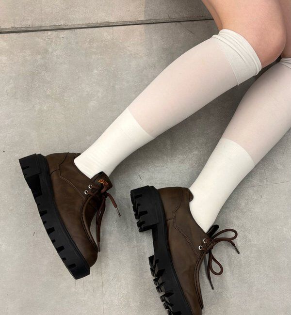  「【SLOPPY】COLOR-BLOCKED PLATFORM LOAFERS」|その他|