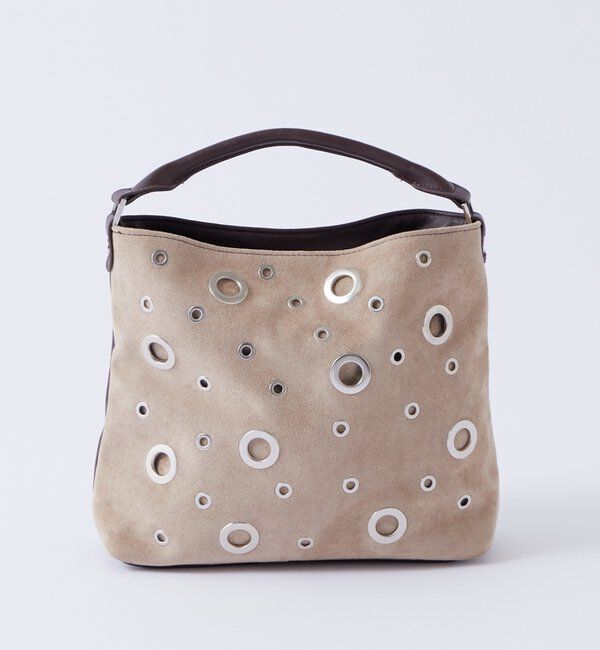  「【WEB限定】2-WAY EYELET SHOULDER BAG」|ショルダー・メッセンジャー|アイボリー