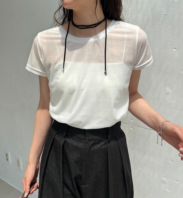  「【前後2WAY】シアーベロアTシャツ」|Tシャツ・カットソー|