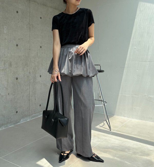  「【前後2WAY】シアーベロアTシャツ」|Tシャツ・カットソー|