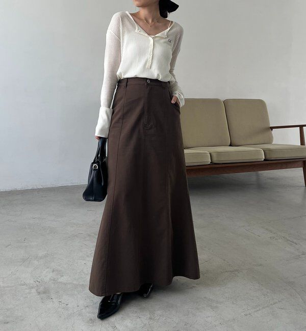  「【セットアップ対応】コットンフレアスカート」|スカート|
