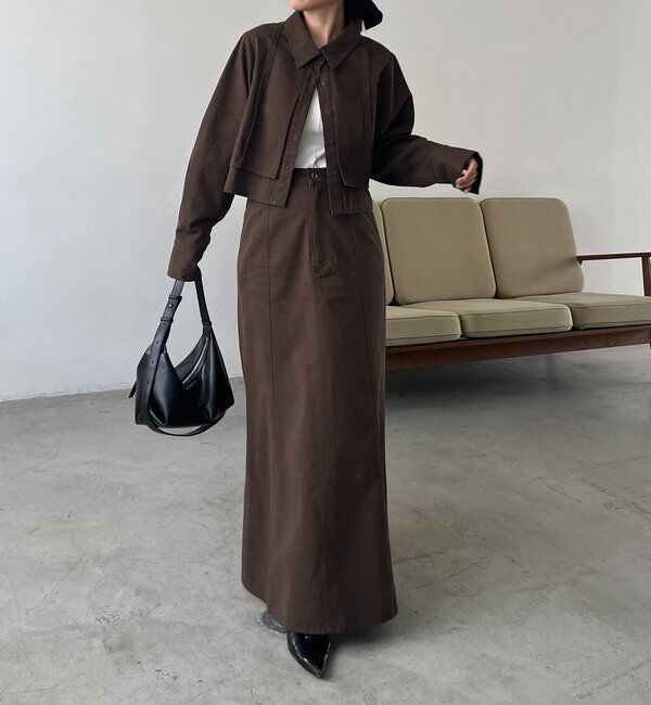  「【セットアップ対応】コットンフレアスカート」|スカート|