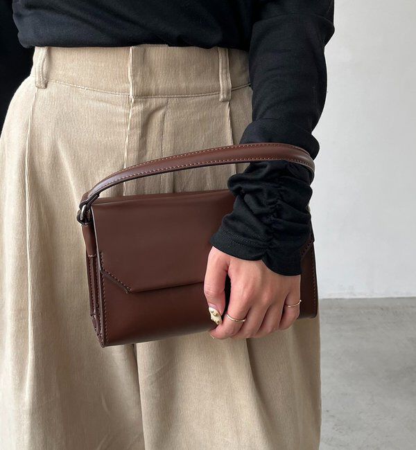  「【オケージョンにも◎】2ルームフラップバッグ」|トートバッグ|