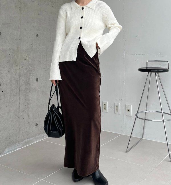  「ビアードカラーニット」|カーディガン|