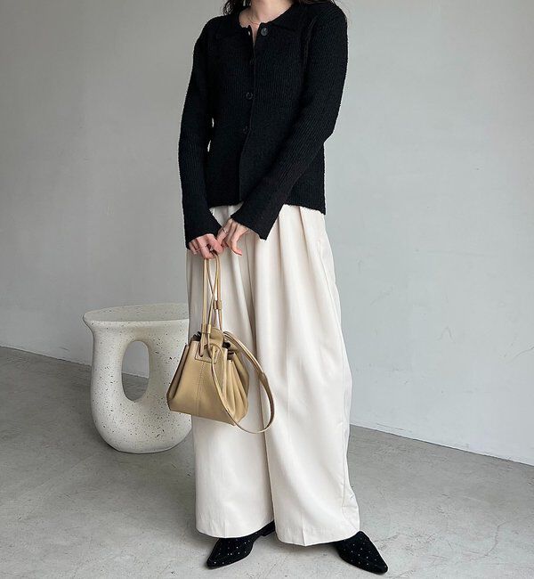  「ビアードカラーニット」|カーディガン|