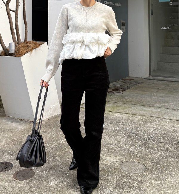  「バルーンティアードプルオーバー」|ニット・セーター|