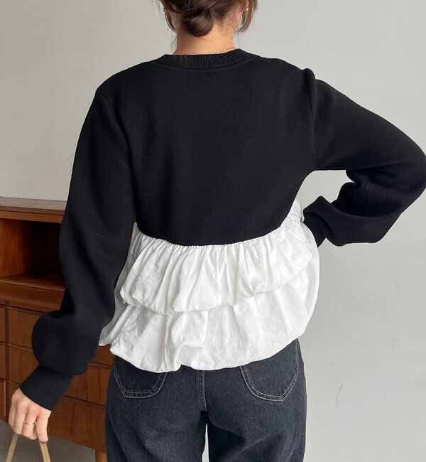  「バルーンティアードプルオーバー」|ニット・セーター|