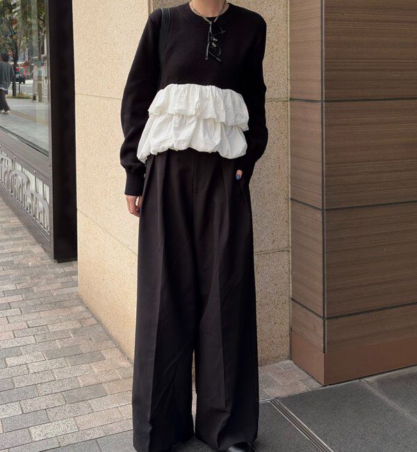  「バルーンティアードプルオーバー」|ニット・セーター|