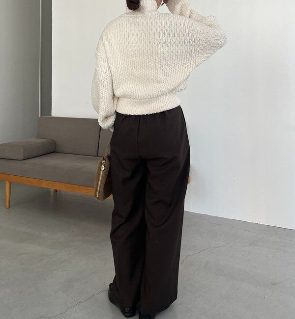  「ハーフジップニット」|ニット・セーター|