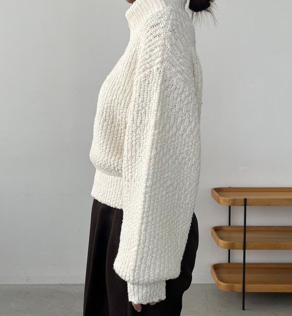  「ハーフジップニット」|ニット・セーター|