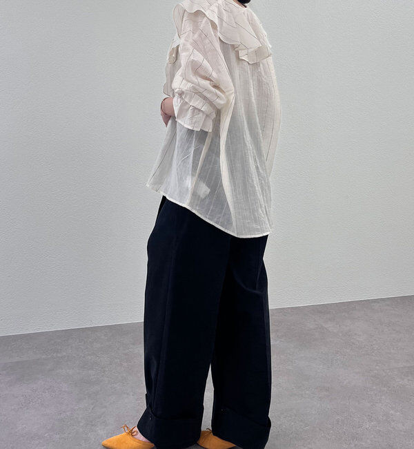  「フリルカラーブラウス」|シャツ・ブラウス|