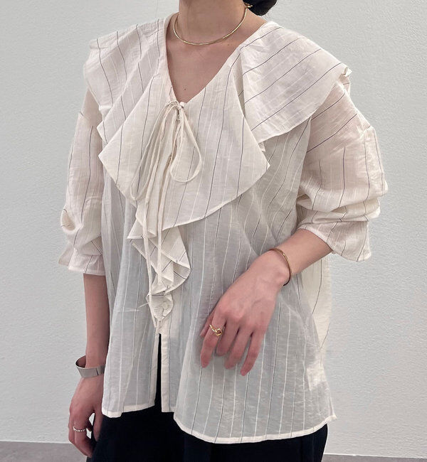  「フリルカラーブラウス」|シャツ・ブラウス|