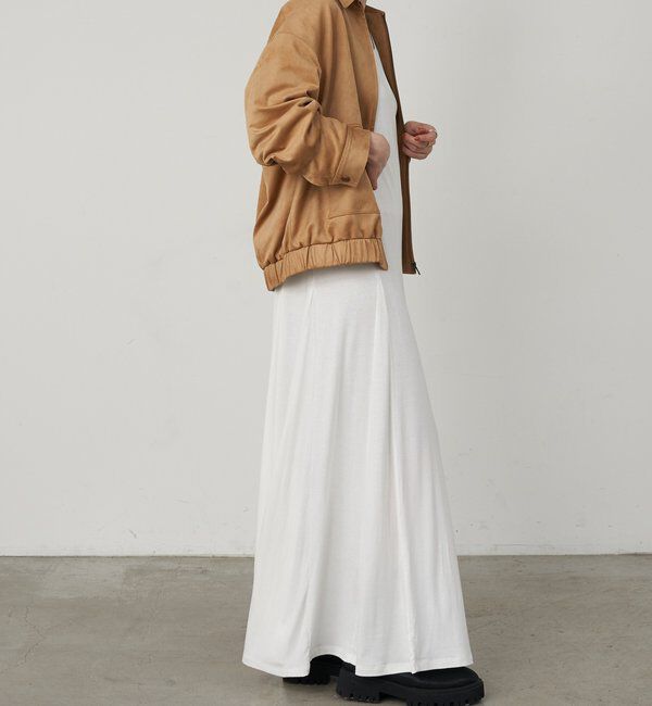  「《セットアップ着用可能》フェイクスウェードブルゾン」|ブルゾン・スタジャン|