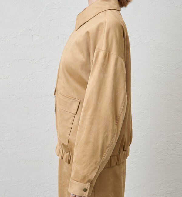  「《セットアップ着用可能》フェイクスウェードブルゾン」|ブルゾン・スタジャン|