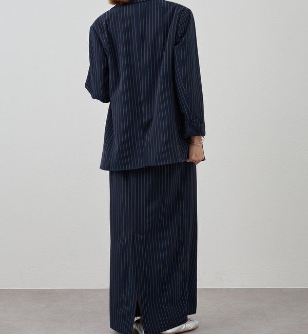  「ストライプビッグジャケット」|テーラードジャケット|