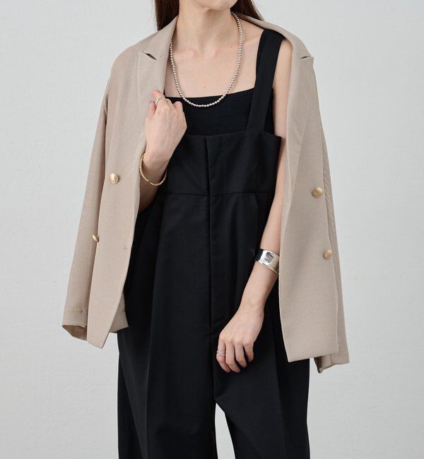  「ハイウエストサロペット」|オールインワン|