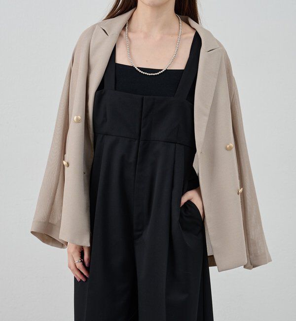  「ハイウエストサロペット」|オールインワン|