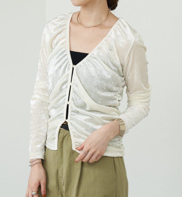  「シアーベロアカーディガン」|Tシャツ・カットソー|