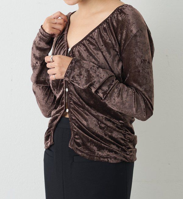  「シアーベロアカーディガン」|Tシャツ・カットソー|
