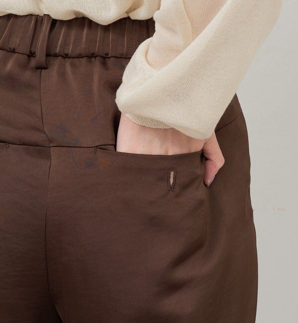  「サテンワイドパンツ」|チノ|