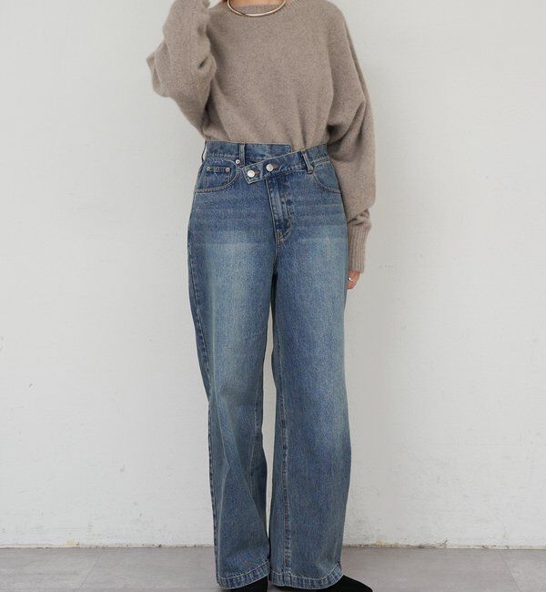  「ウエストデザインデニム」|デニム|
