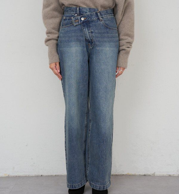  「ウエストデザインデニム」|デニム|
