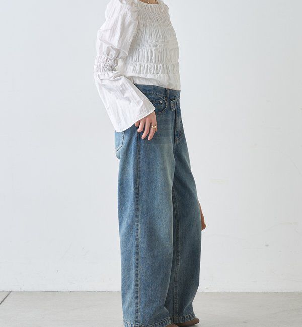  「ウエストデザインデニム」|デニム|