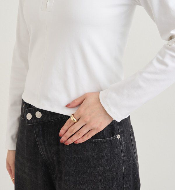  「フロントホックロンtee」|Tシャツ・カットソー|