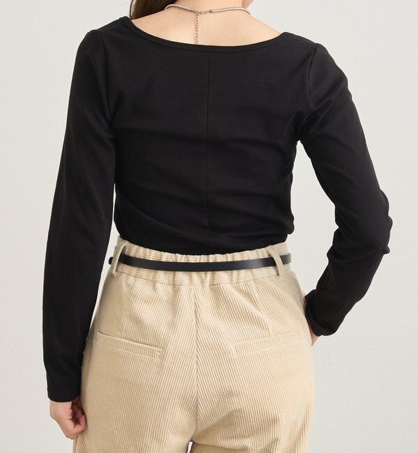  「フロントホックロンtee」|Tシャツ・カットソー|